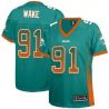 Cheap Cameron Wake Dolphins Women Jersey From China Green Drift Fashion I #91