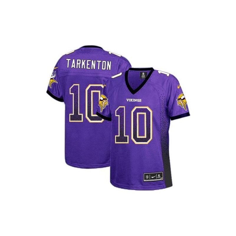 Cheap Fran Tarkenton Vikings Women Jersey From China Purple Drift Fashion I #10