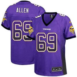 Cheap Jared Allen Vikings Women Jersey From China Purple Drift Fashion I #69