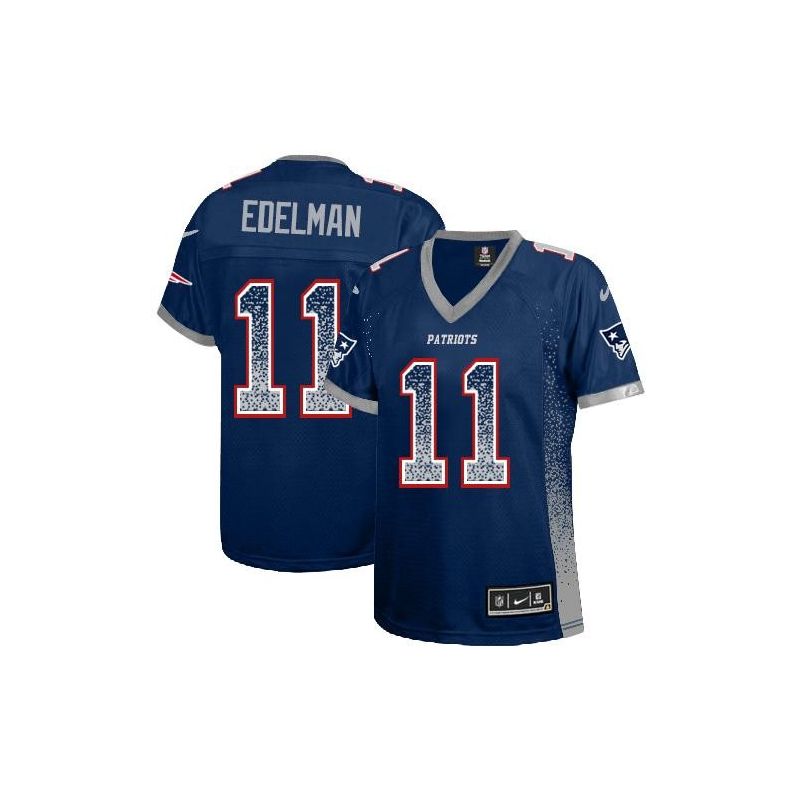 Cheap Julian Edelman Patriots Women Jersey From China Blue Drift Fashion I #11
