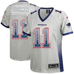 Cheap Julian Edelman Patriots Women Jersey From China Grey Drift Fashion I #11