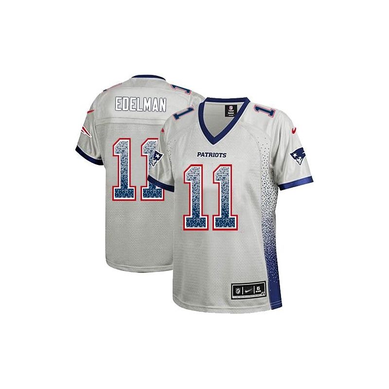 Cheap Julian Edelman Patriots Women Jersey From China Grey Drift Fashion I #11