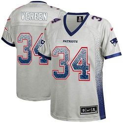 Cheap Shane Vereen Patriots Women Jersey From China Grey Drift Fashion I #34