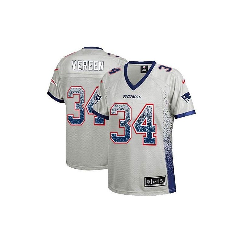 Cheap Shane Vereen Patriots Women Jersey From China Grey Drift Fashion I #34