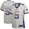 Cheap Tim Tebow Patriots Women Jersey From China Grey Drift Fashion I #5
