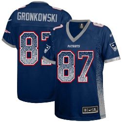 Cheap Rob Gronkowski Patriots Women Jersey From China Blue Drift Fashion I #87