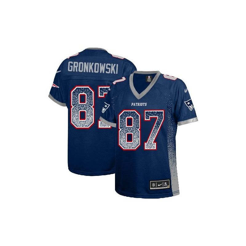 Cheap Rob Gronkowski Patriots Women Jersey From China Blue Drift Fashion I #87