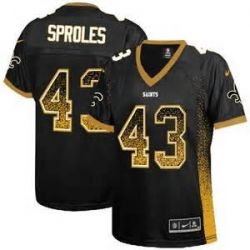 Cheap Darren Sproles Saints Women Jersey From China Black Drift Fashion I #43