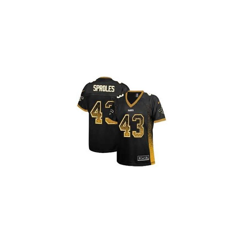 Cheap Darren Sproles Saints Women Jersey From China Black Drift Fashion I #43