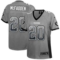 Cheap Darren McFadden Raiders Women Jersey From China Grey Drift Fashion I #20