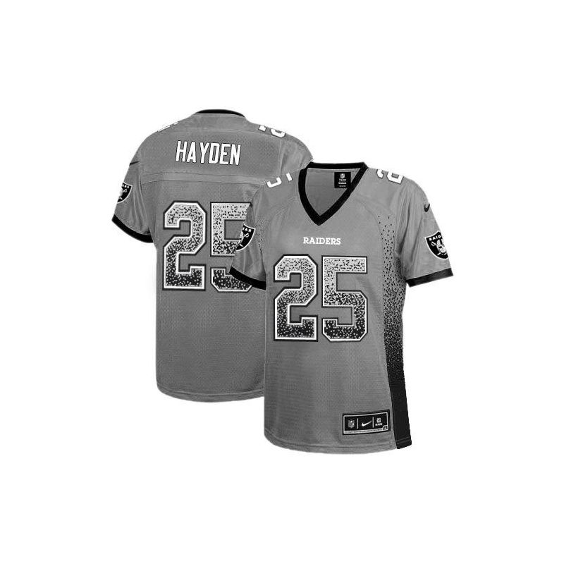 Cheap DJ Hayden Raiders Women Jersey From China Grey Drift Fashion I #25
