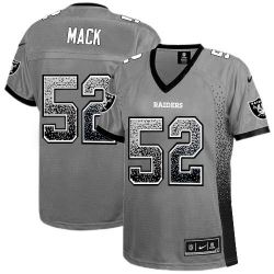 Cheap Khalil Mack Raiders Women Jersey From China Grey Drift Fashion I #52