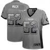 Cheap Khalil Mack Raiders Women Jersey From China Grey Drift Fashion I #52