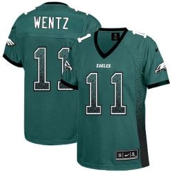 Cheap Carson Wentz Women Jersey From China Eagles Drift Fashion I #11