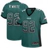 Cheap Reggie White Eagles Women Jersey From China Green Drift Fashion I #92