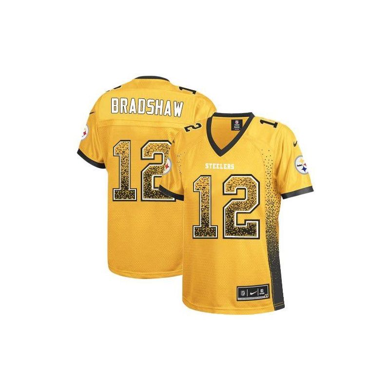 Cheap Terry Bradshaw Steelers Women Jersey From China Golden Drift Fashion I #12