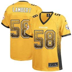 Cheap Jack Lambert Steelers Women Jersey From China Golden Drift Fashion I #58