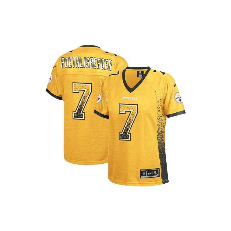 Cheap Ben Roethlisberger Steelers Women Jersey From China Golden Drift Fashion I #7
