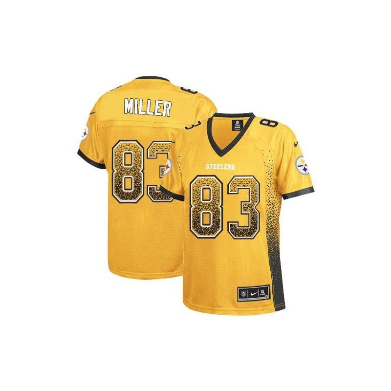 Cheap Heath Miller Steelers Women Jersey From China Golden Drift Fashion I #83