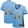 Cheap Dan Fouts Chargers Women Jersey From China Light-Blue Drift Fashion I #14