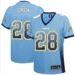 Cheap Melvin Gordon Chargers Women Jersey From China Blue Drift Fashion I #28