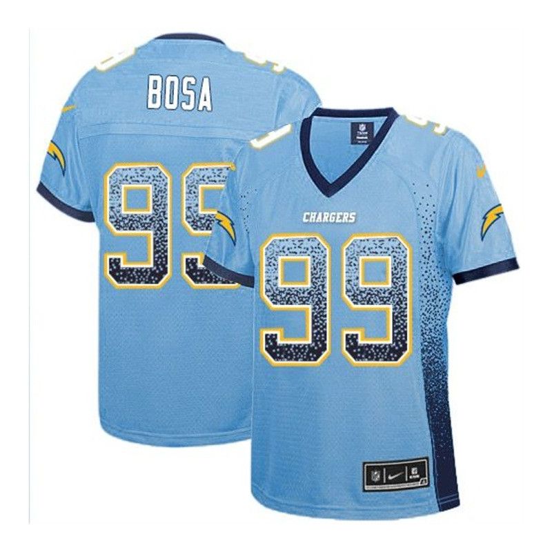 Cheap Joey Bosa Chargers Women Jersey From China Light-Blue Drift Fashion I #99