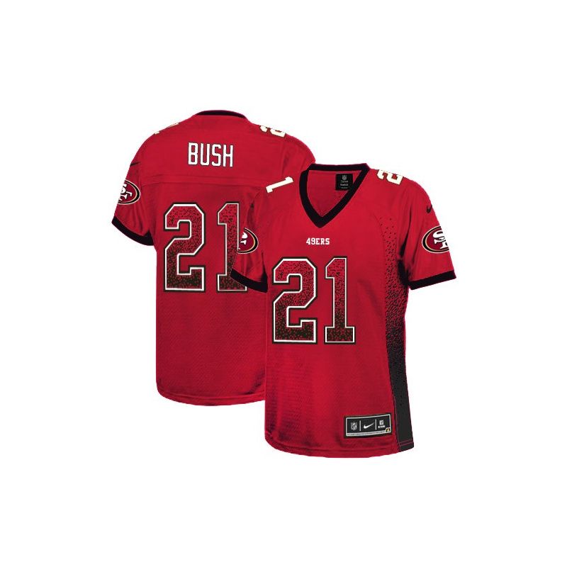 Cheap Reggie Bush 49ers Women Jersey From China Red Drift Fashion I #21