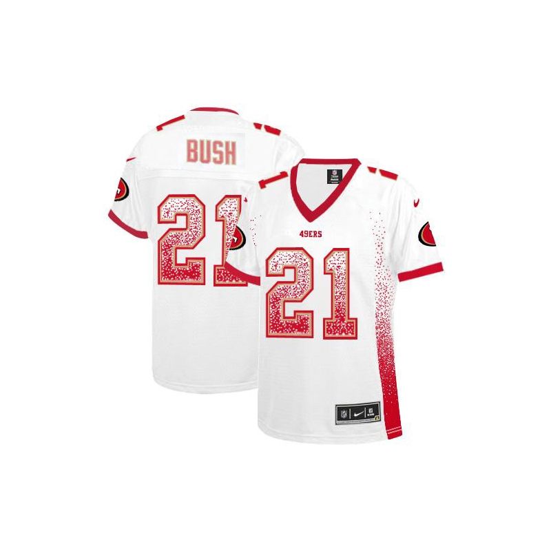 Cheap Reggie Bush 49ers Women Jersey From China White Drift Fashion I #21