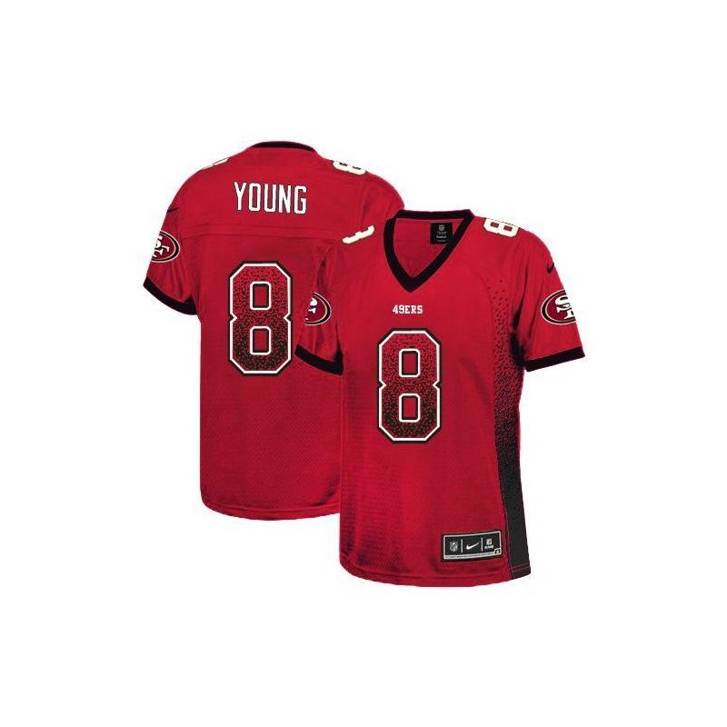 Cheap Steve Young 49ers Women Jersey From China Red Drift Fashion I #8