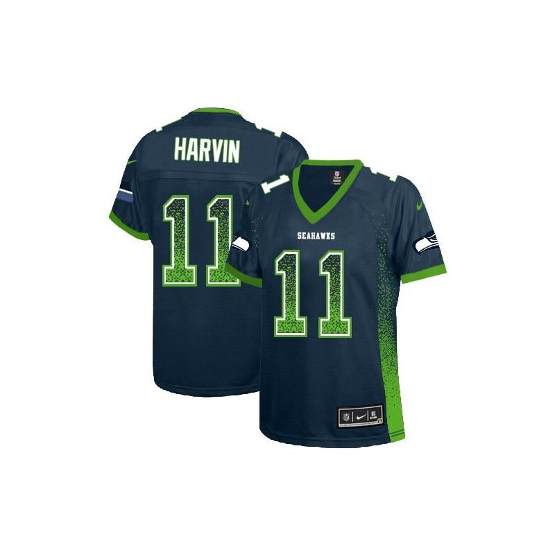 Cheap Percy Harvin Seahawks Women Jersey From China Blue Drift Fashion I #11