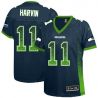 Cheap Percy Harvin Seahawks Women Jersey From China Blue Drift Fashion I #11