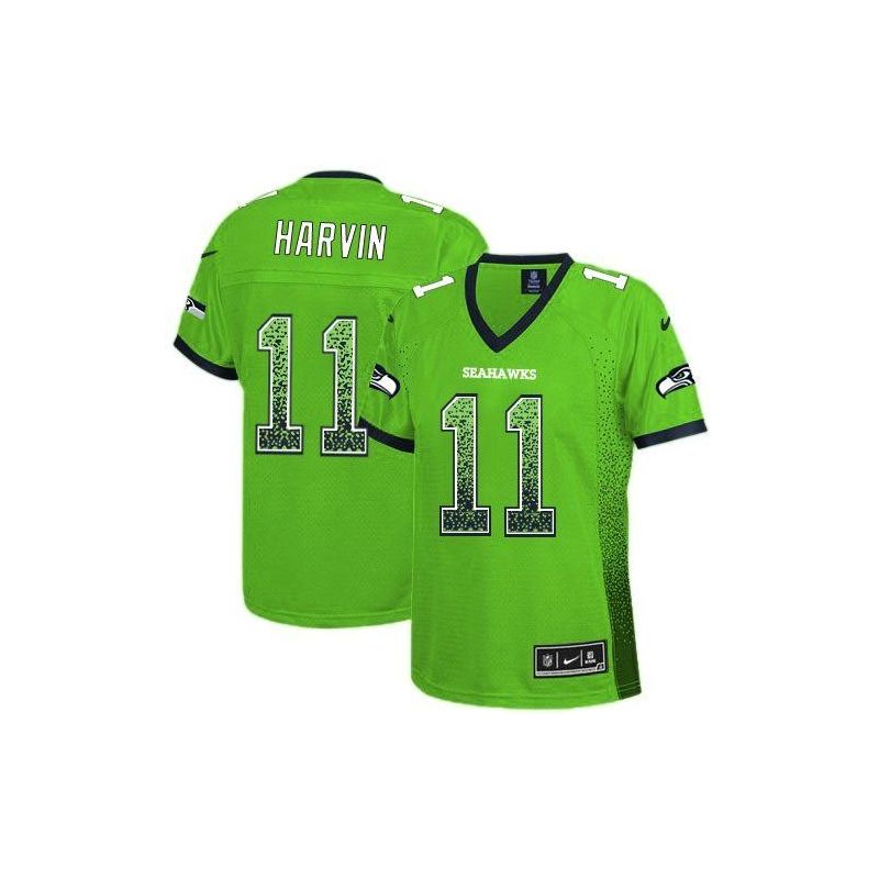 Cheap Percy Harvin Seahawks Women Jersey From China Green Drift Fashion I #11