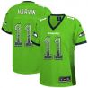 Cheap Percy Harvin Seahawks Women Jersey From China Green Drift Fashion I #11