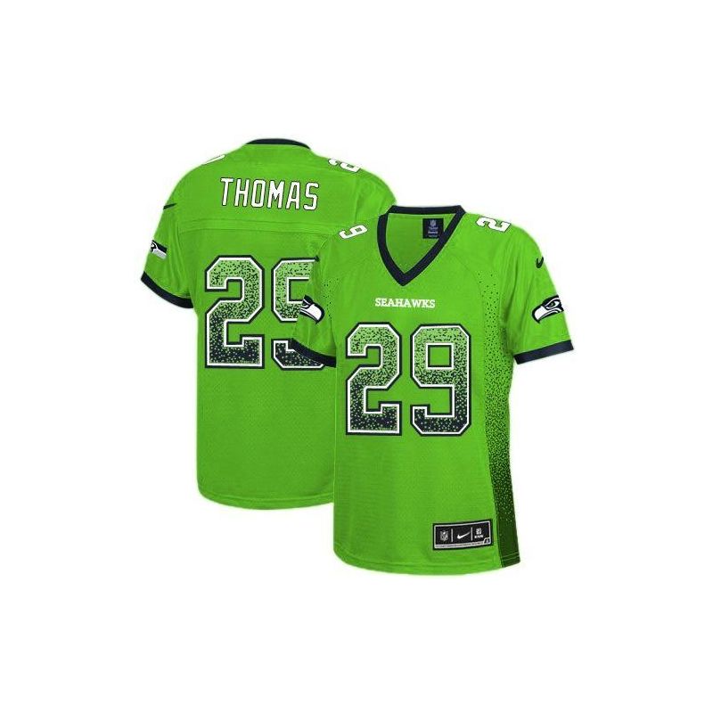 Cheap Earl Thomas Seahawks Women Jersey From China Green Drift Fashion I #29