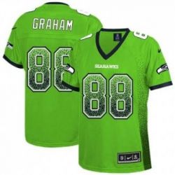 Cheap Jimmy Graham Seahawks Women Jersey From China Green Drift Fashion I #88