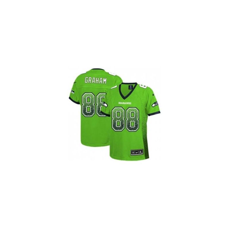 Cheap Jimmy Graham Seahawks Women Jersey From China Green Drift Fashion I #88