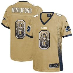 Cheap Sam Bradford Women Jersey From China Rams Drift Fashion I #8