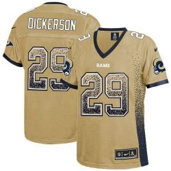 Cheap Eric Dickerson Rams Women Jersey From China Golden Drift Fashion I #29