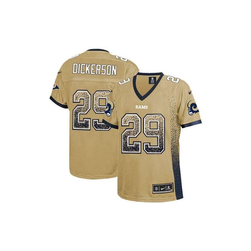 Cheap Eric Dickerson Rams Women Jersey From China Golden Drift Fashion I #29