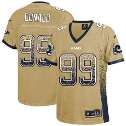 Cheap Aaron Donald Rams Women Jersey From China Golden Drift Fashion I #99