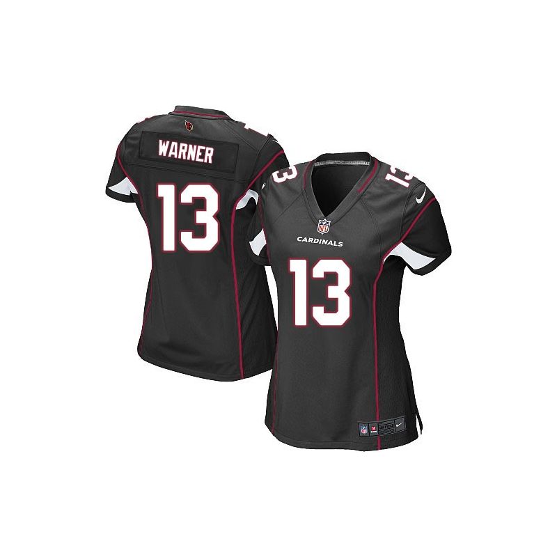Cheap Kurt Warner Cardinals Women Jersey From China Black Game #13