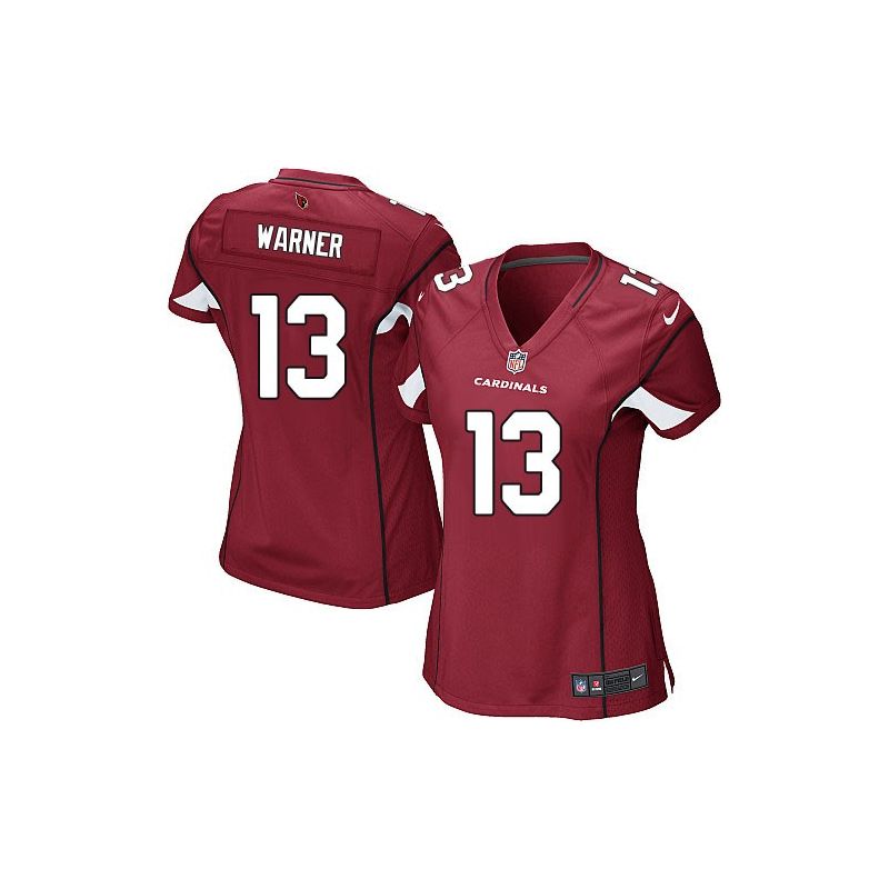 Cheap Kurt Warner Cardinals Women Jersey From China Red Game #13