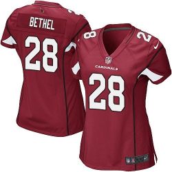 Cheap Justin Bethel Cardinals Women Jersey From China Red Game #28