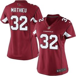 Cheap Tyrann Mathieu Cardinals Women Jersey From China Red Game #32