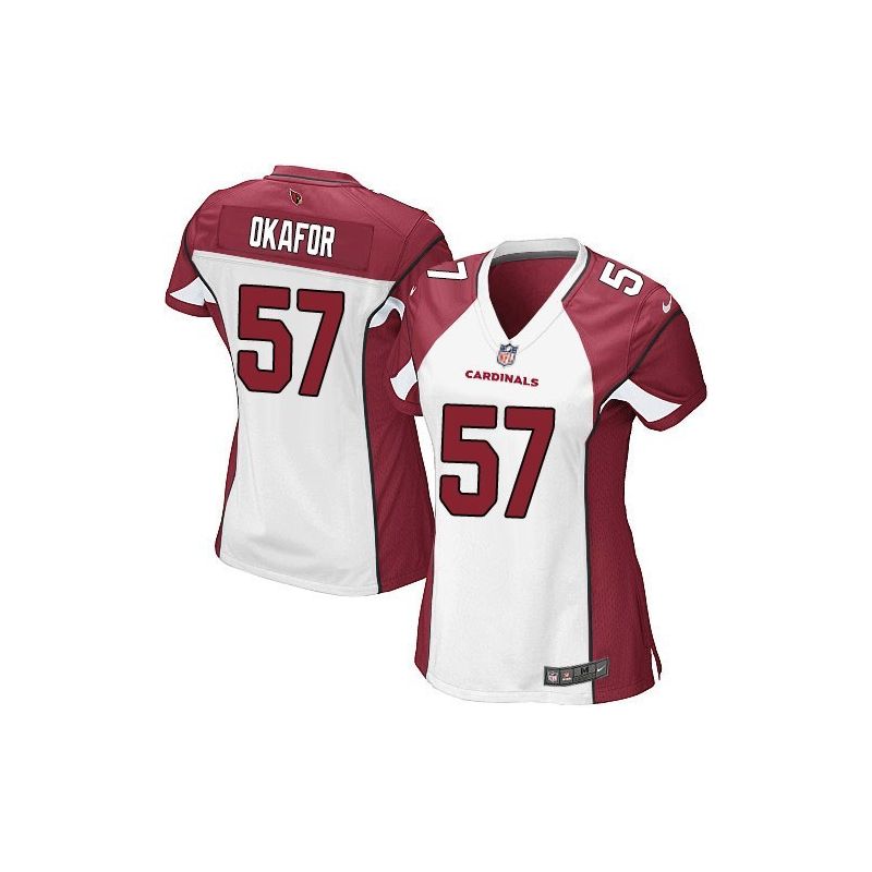Cheap Alex Okafor Cardinals Women Jersey From China White Game #57