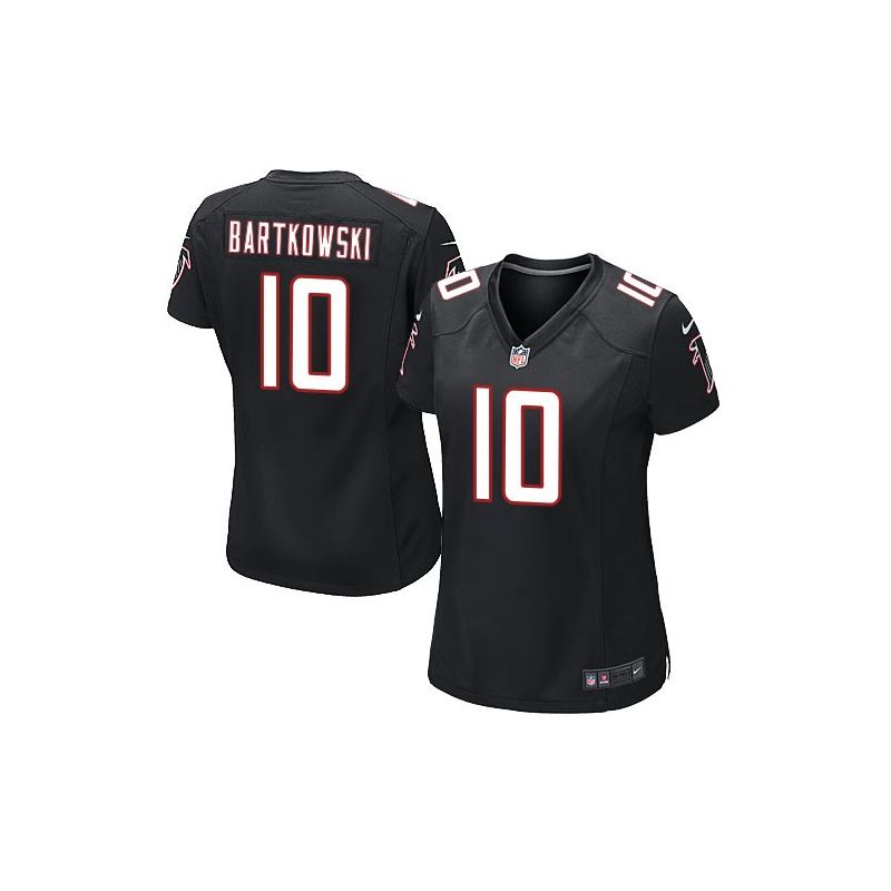 Cheap Steve Bartkowski Falcons Women Jersey From China Black Game #10