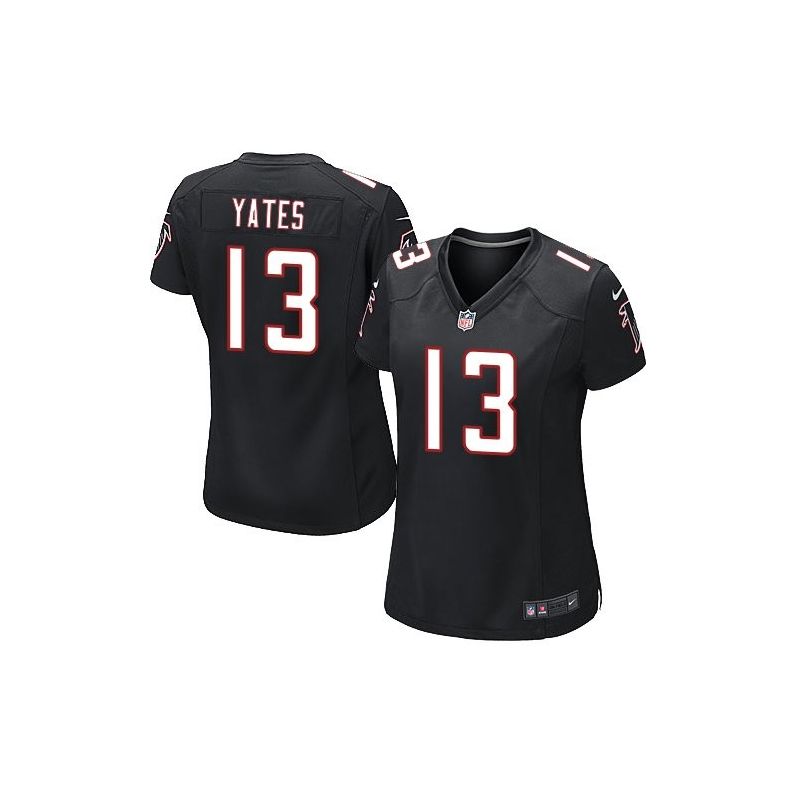 Cheap TJ Yates Falcons Women Jersey From China Black Game #13