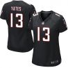 Cheap TJ Yates Falcons Women Jersey From China Black Game #13