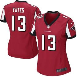 Cheap TJ Yates Falcons Women Jersey From China Red Game #13