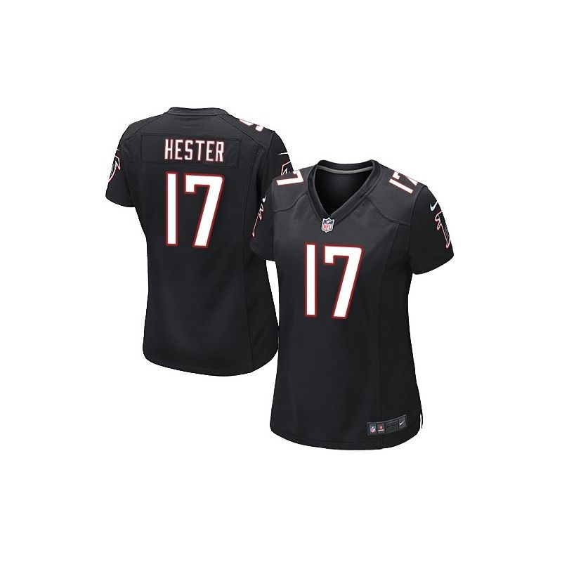 Cheap Devin Hester Falcons Women Jersey From China Black Game #17